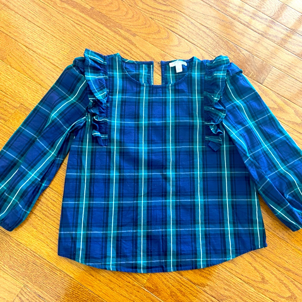 Crewcuts long sleeved blouse. Girls size M (8-10).